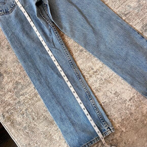 Vintage Levis' 562 Loose Fit Regular Orange Tab Jeans 10 - Picture 9 of 11